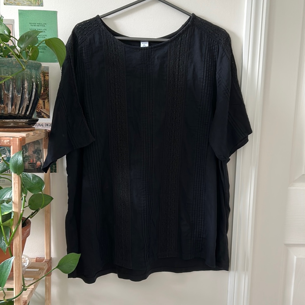 Old Navy black blouse shirt